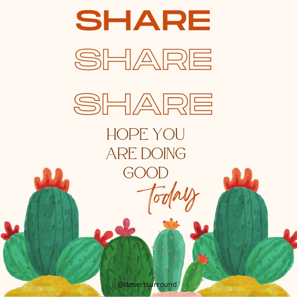 How to boost sales? SHARE!! 🌵